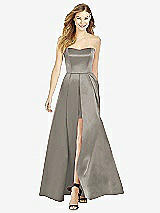 Front View Thumbnail - Mocha After Six Bridesmaid Dress 6755