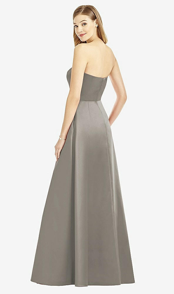 Back View - Mocha After Six Bridesmaid Dress 6755