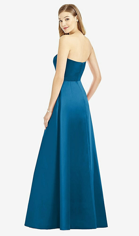 Back View - Ocean Blue After Six Bridesmaid Dress 6755