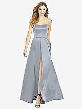 Front View Thumbnail - Platinum After Six Bridesmaid Dress 6755