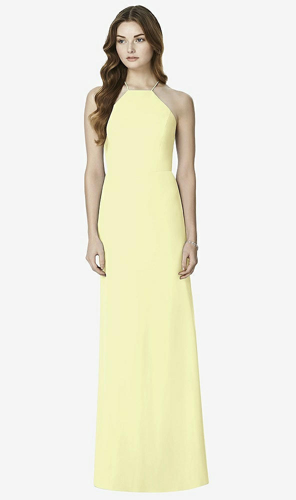 Front View - Butter Yellow After Six Bridesmaid Dress 6762