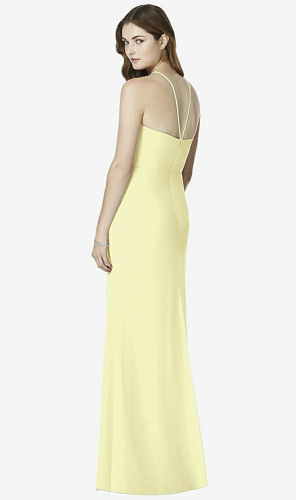 Back View - Butter Yellow After Six Bridesmaid Dress 6762