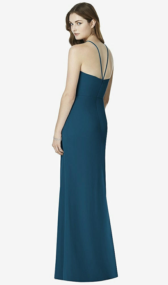 Back View - Atlantic Blue After Six Bridesmaid Dress 6762