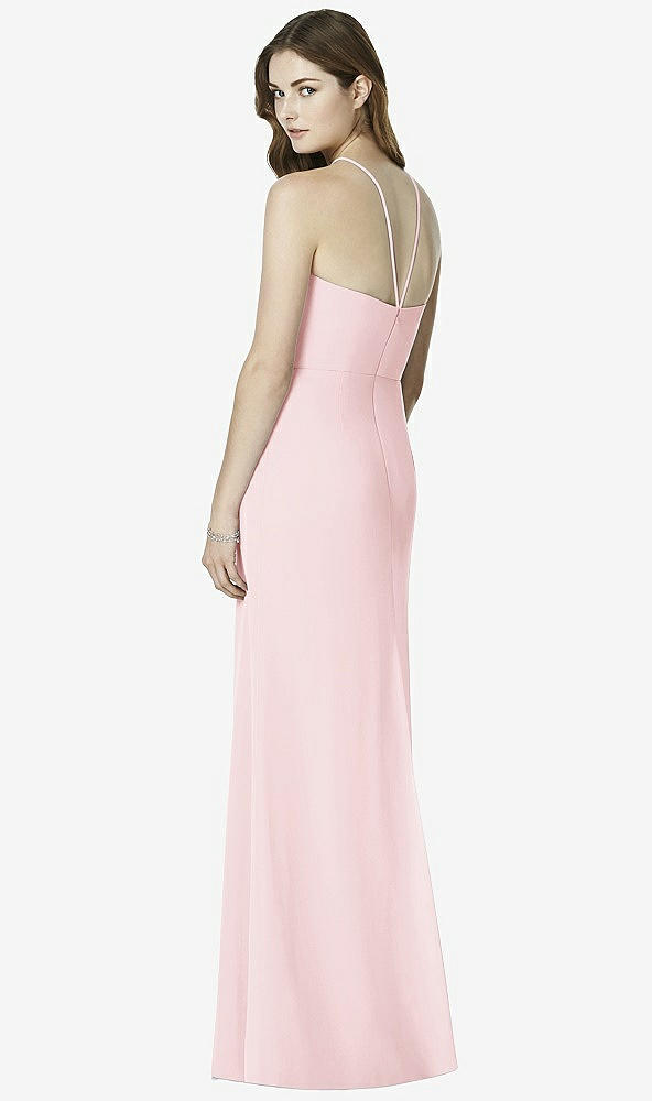 Back View - Ballet Pink After Six Bridesmaid Dress 6762