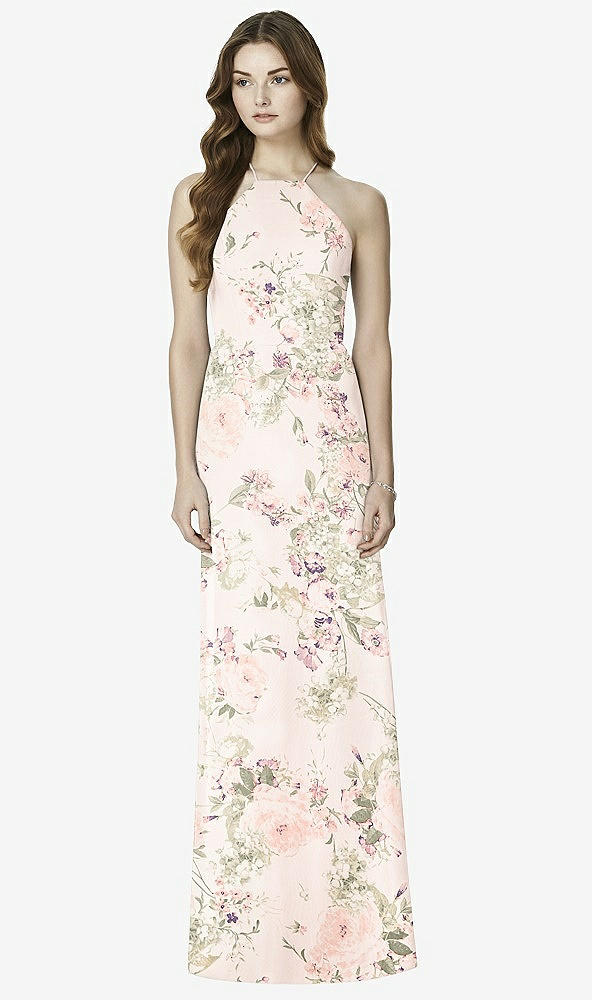 Front View - Blush Garden After Six Bridesmaid Dress 6762