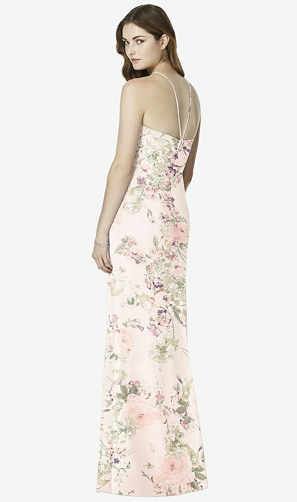 Back View - Blush Garden After Six Bridesmaid Dress 6762