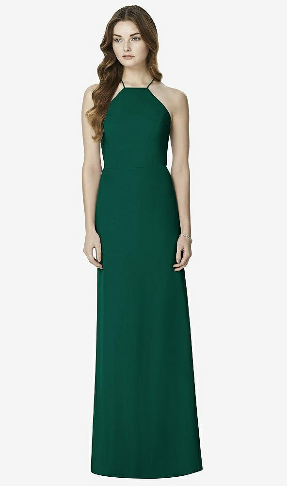 Front View - Hunter Green After Six Bridesmaid Dress 6762