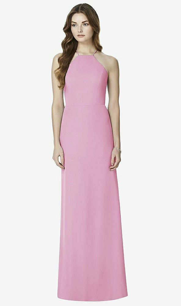 Front View - Powder Pink After Six Bridesmaid Dress 6762