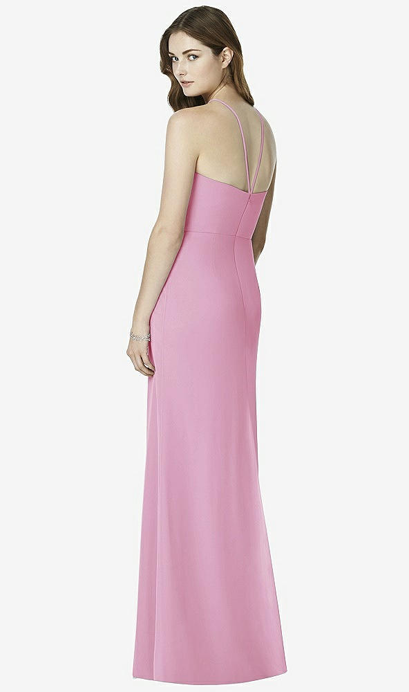 Back View - Powder Pink After Six Bridesmaid Dress 6762