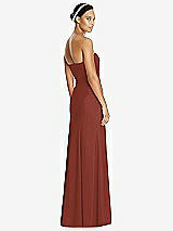 Rear View Thumbnail - Auburn Moon Sweetheart Strapless Flared Skirt Maxi Dress