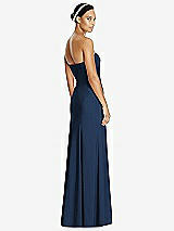 Rear View Thumbnail - Midnight Navy Sweetheart Strapless Flared Skirt Maxi Dress