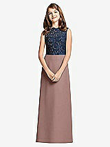 Front View Thumbnail - Sienna & Midnight Navy Dessy Junior Bridesmaid Dress JR540