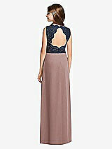 Rear View Thumbnail - Sienna & Midnight Navy Dessy Junior Bridesmaid Dress JR540