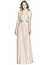 Alt View 1 Thumbnail - Rose Gold Soho Metallic Twist Dress