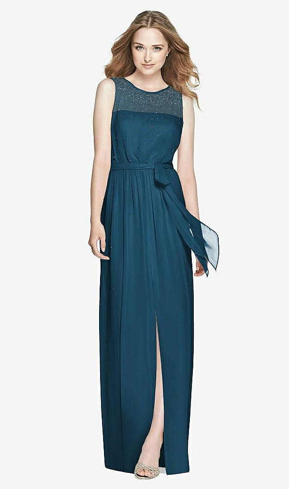 Front View - Atlantic Blue Dessy Bridesmaid Dress 3025