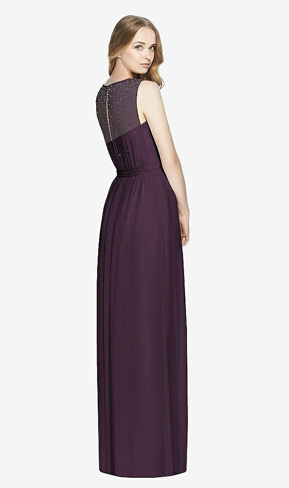 Back View - Aubergine Dessy Bridesmaid Dress 3025