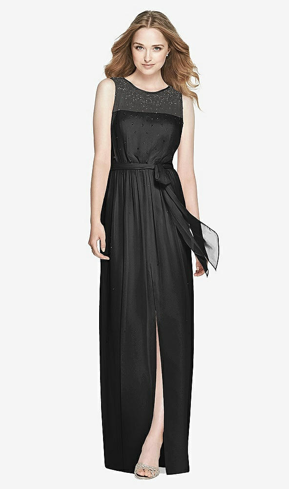 Front View - Black Dessy Bridesmaid Dress 3025