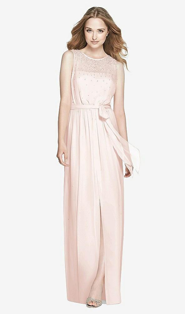 Front View - Blush Dessy Bridesmaid Dress 3025