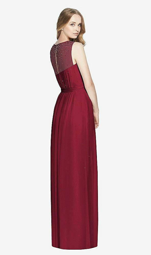 Back View - Burgundy Dessy Bridesmaid Dress 3025