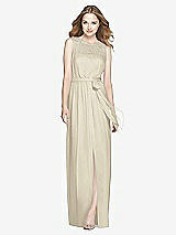 Front View Thumbnail - Champagne Dessy Bridesmaid Dress 3025