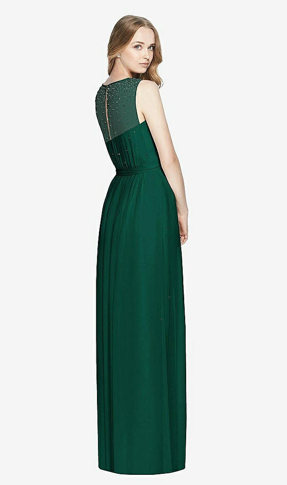 Back View - Hunter Green Dessy Bridesmaid Dress 3025