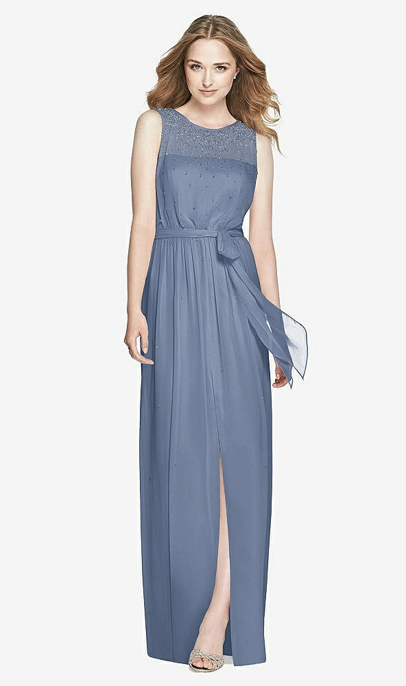 Front View - Larkspur Blue Dessy Bridesmaid Dress 3025