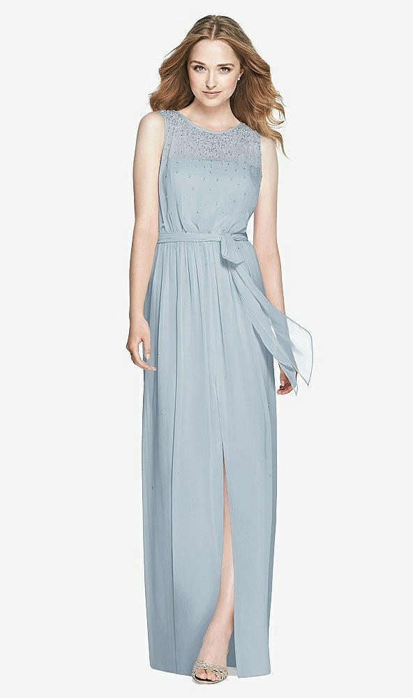 Front View - Mist Dessy Bridesmaid Dress 3025