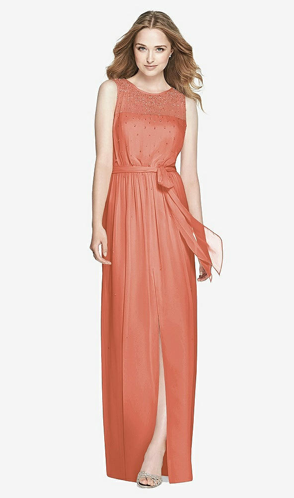 Front View - Terracotta Copper Dessy Bridesmaid Dress 3025