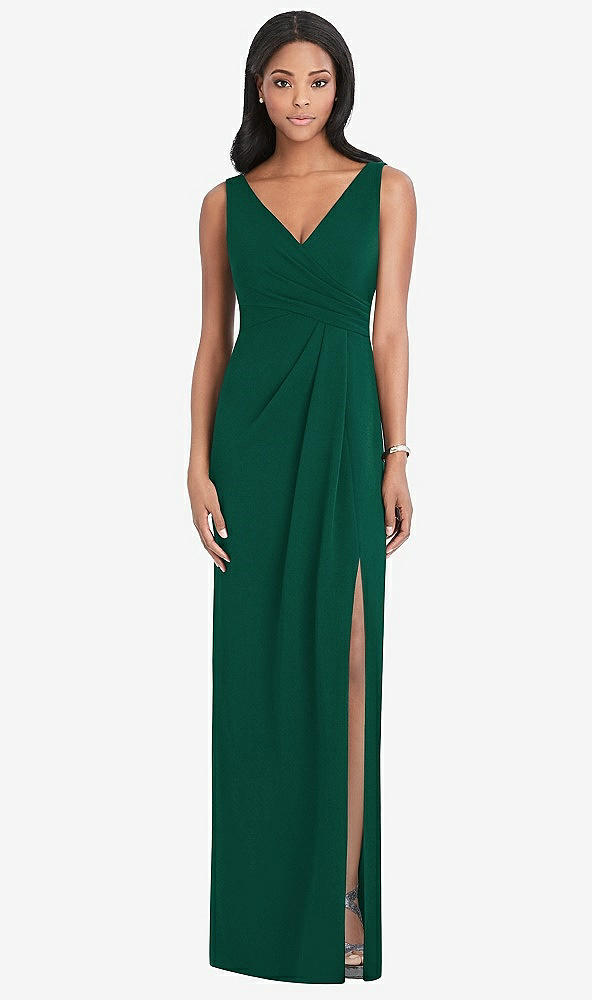 Front View - Hunter Green After Six Bridesmaid Dress 6799