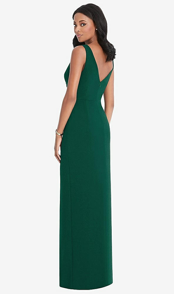 Back View - Hunter Green After Six Bridesmaid Dress 6799