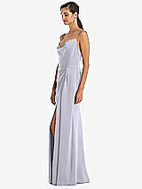 Alt View 2 Thumbnail - Silver Dove Cowl-Neck Draped Wrap Maxi Dress with Front Slit