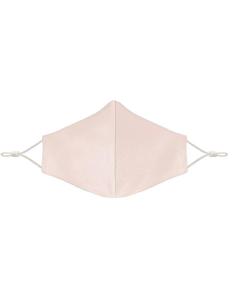 Front View - Blush Satin Twill Reusable Face Mask