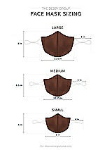 Alt View 1 Thumbnail - Cognac Satin Twill Reusable Face Mask