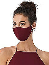 Alt View 2 Thumbnail - Cabernet Crepe Reusable Face Mask