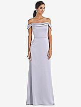 Alt View 1 Thumbnail - Silver Dove Draped Pleat Off-the-Shoulder Maxi Dress