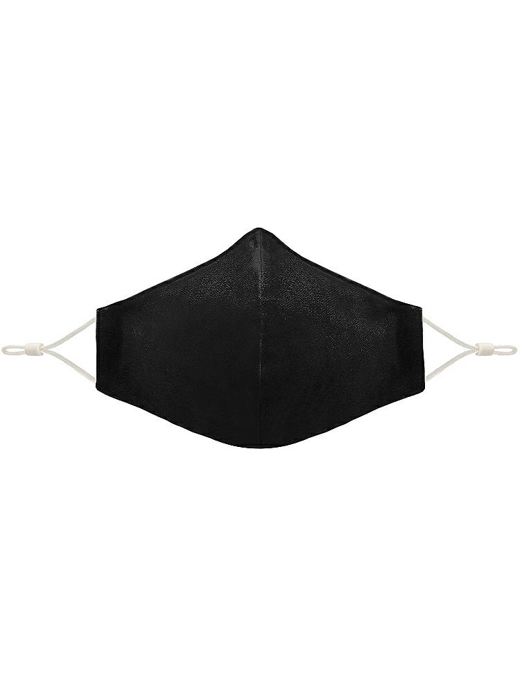 Front View - Black Lux Velvet Reusable Face Mask