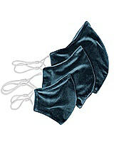 Rear View Thumbnail - Dutch Blue Lux Velvet Reusable Face Mask