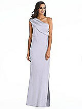 Alt View 1 Thumbnail - Silver Dove Draped One-Shoulder Convertible Maxi Slip Dress