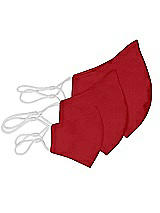 Rear View Thumbnail - Garnet Peau de Soie Reusable Face Mask