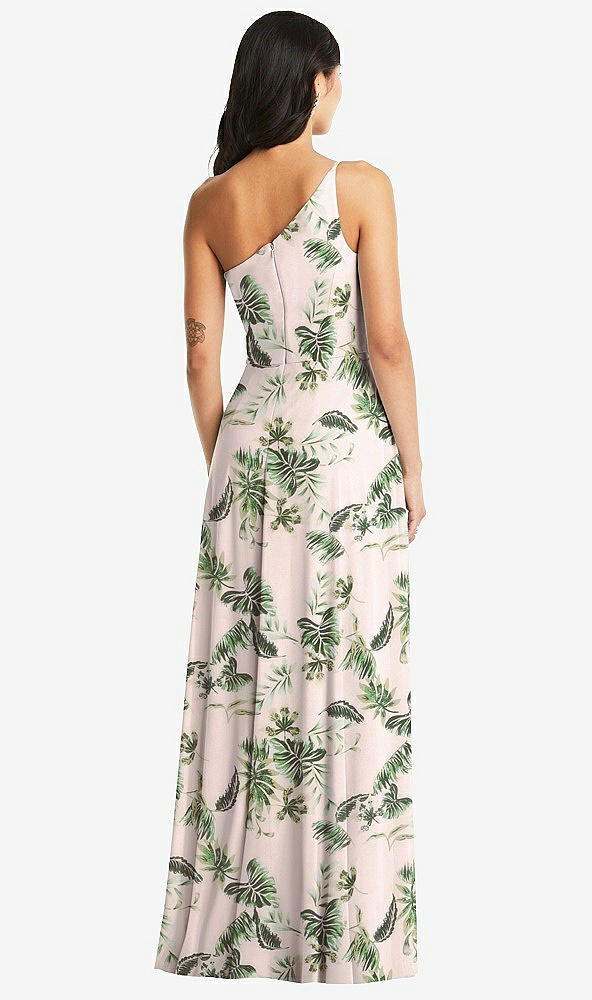 Back View - Palm Beach Print Bella Bridesmaids Dress BB130