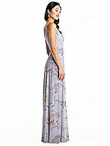 Side View Thumbnail - Butterfly Botanica Silver Dove Bella Bridesmaids Dress BB130