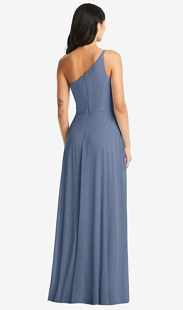 Back View - Larkspur Blue Bella Bridesmaids Dress BB130