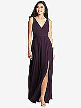 Front View Thumbnail - Aubergine Bella Bridesmaids Dress BB131