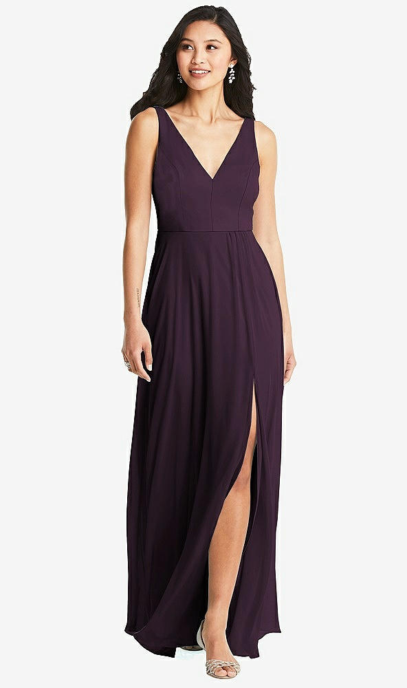 Front View - Aubergine Bella Bridesmaids Dress BB131