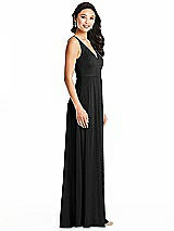 Side View Thumbnail - Black Bella Bridesmaids Dress BB131