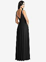 Rear View Thumbnail - Black Bella Bridesmaids Dress BB131