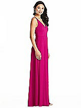 Side View Thumbnail - Think Pink Bella Bridesmaids Dress BB131