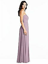 Side View Thumbnail - Suede Rose Bella Bridesmaids Dress BB132