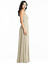 Side View Thumbnail - Champagne Bella Bridesmaids Dress BB132