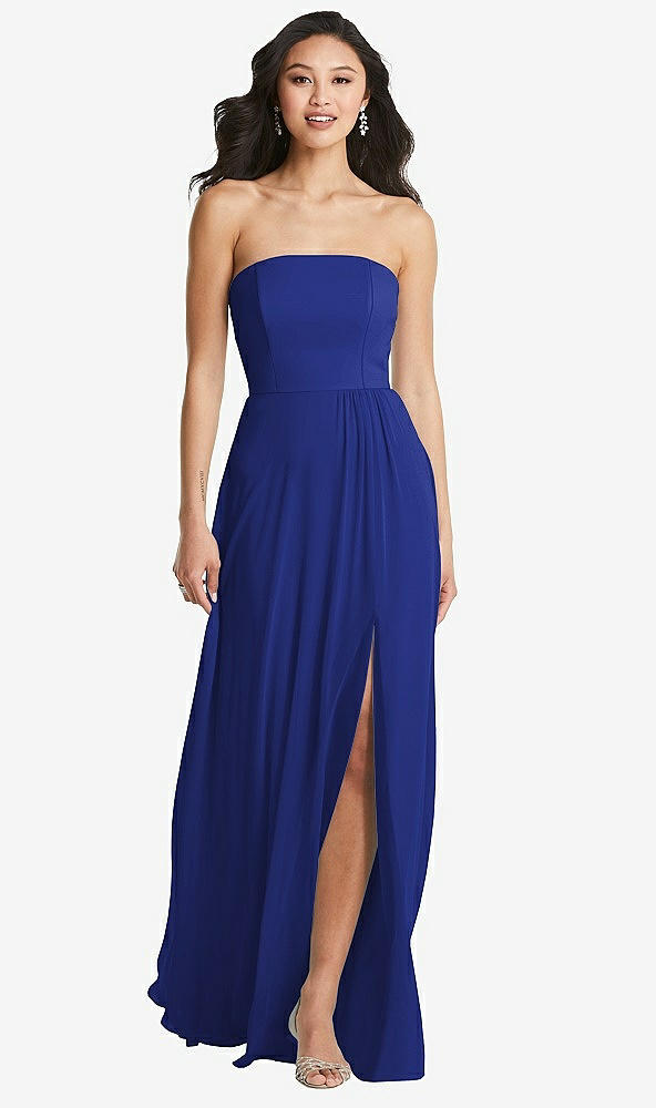 Front View - Cobalt Blue Bella Bridesmaids Dress BB132